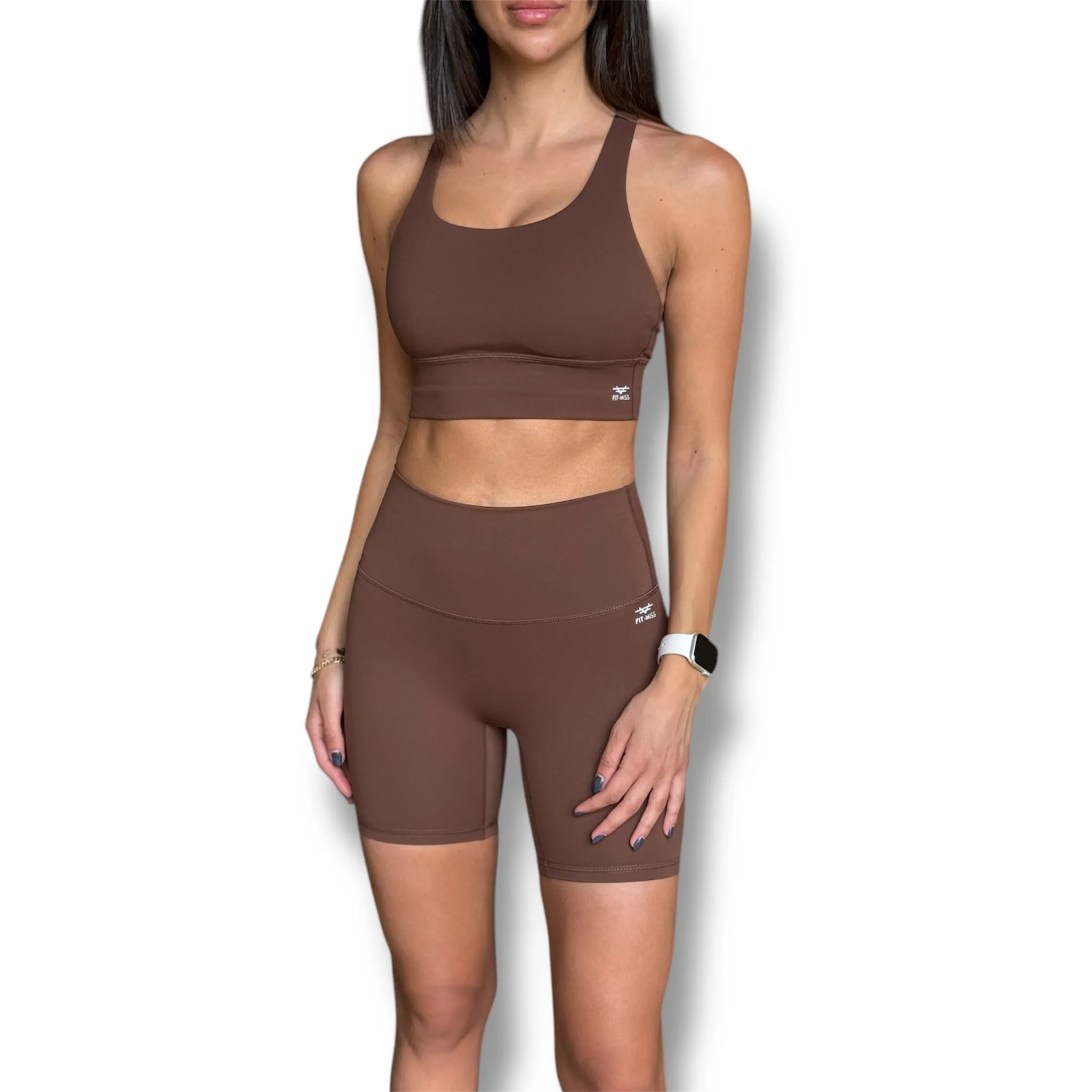 Biker Shorts - Coffee