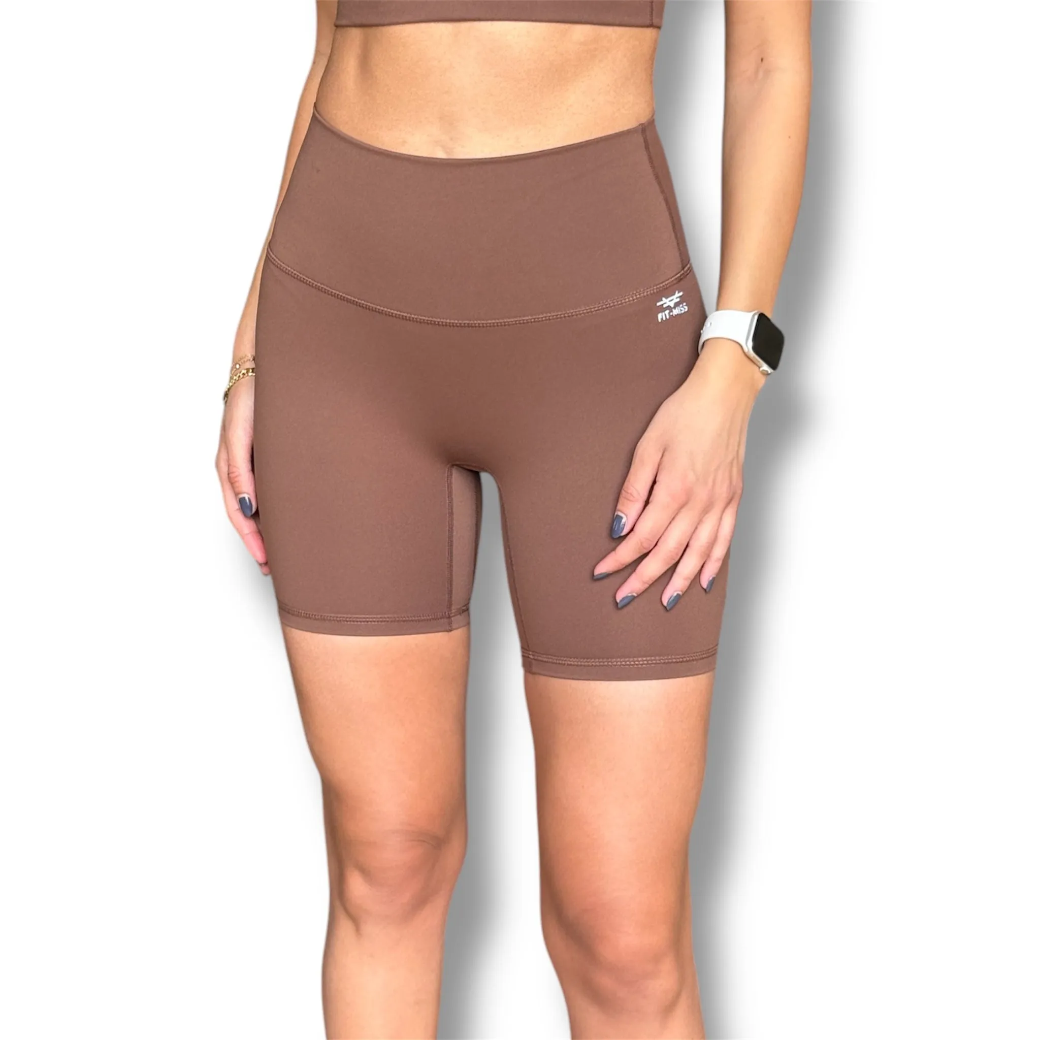 Biker Shorts - Coffee