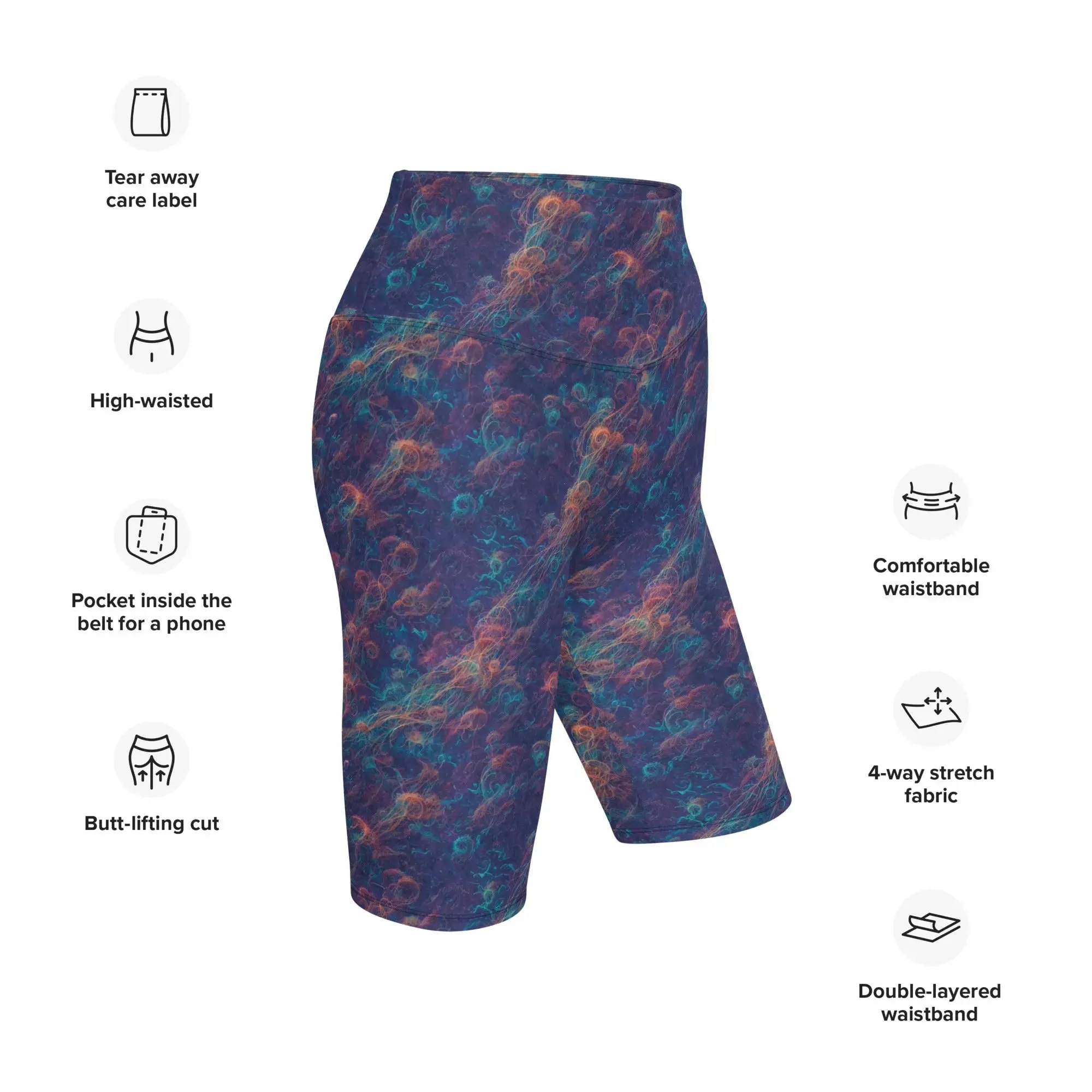 Biker Shorts - Galactic Tangle