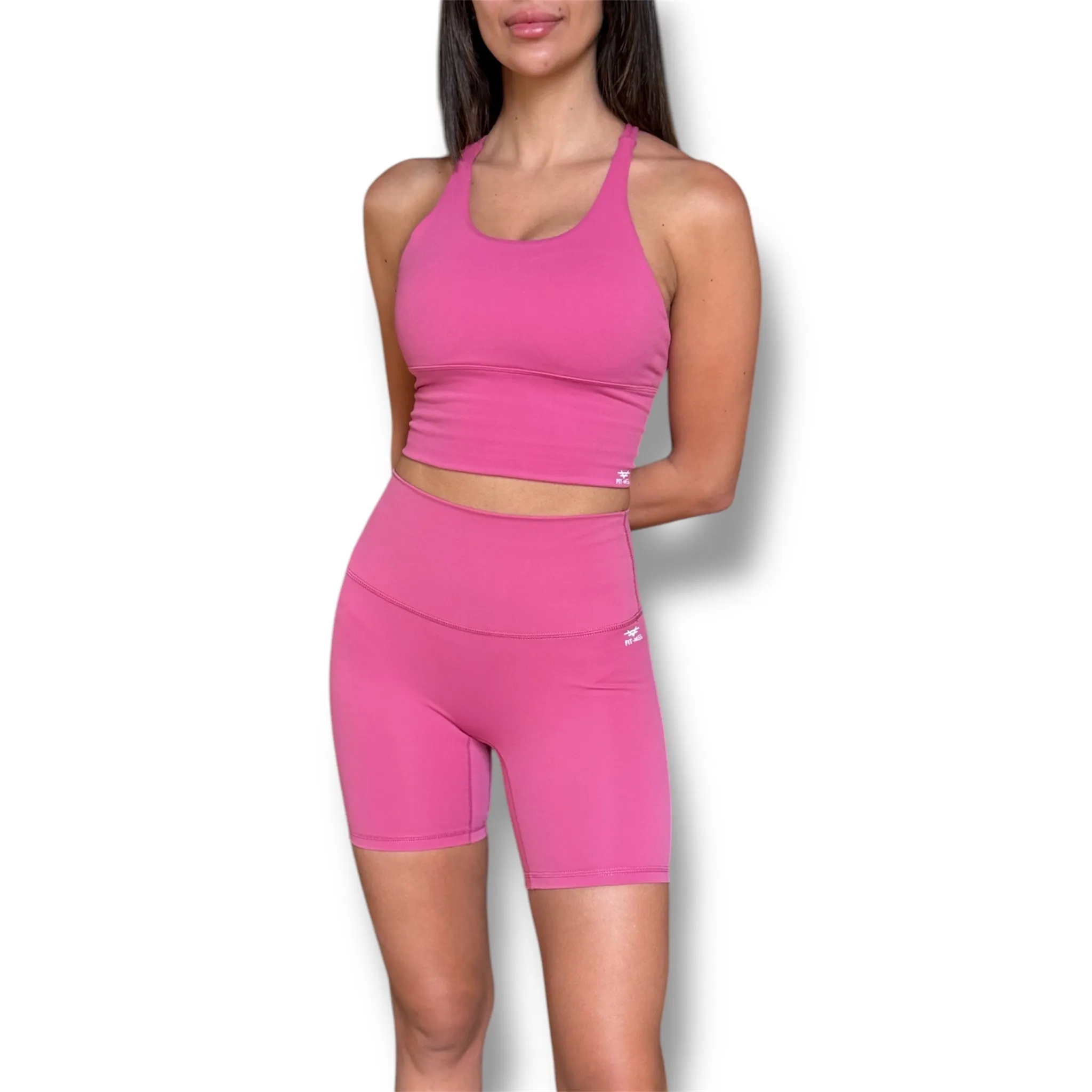 Biker Shorts - Pink Yarrow