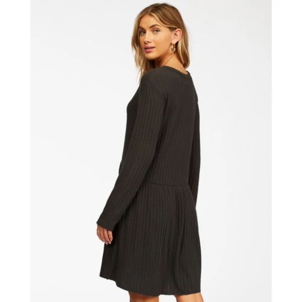 BILLABONG ALWAYS LOUNGING DRESS OFF BLACK