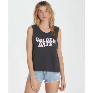 Billabong Women's Golden Days Muscle Tank | Off Black