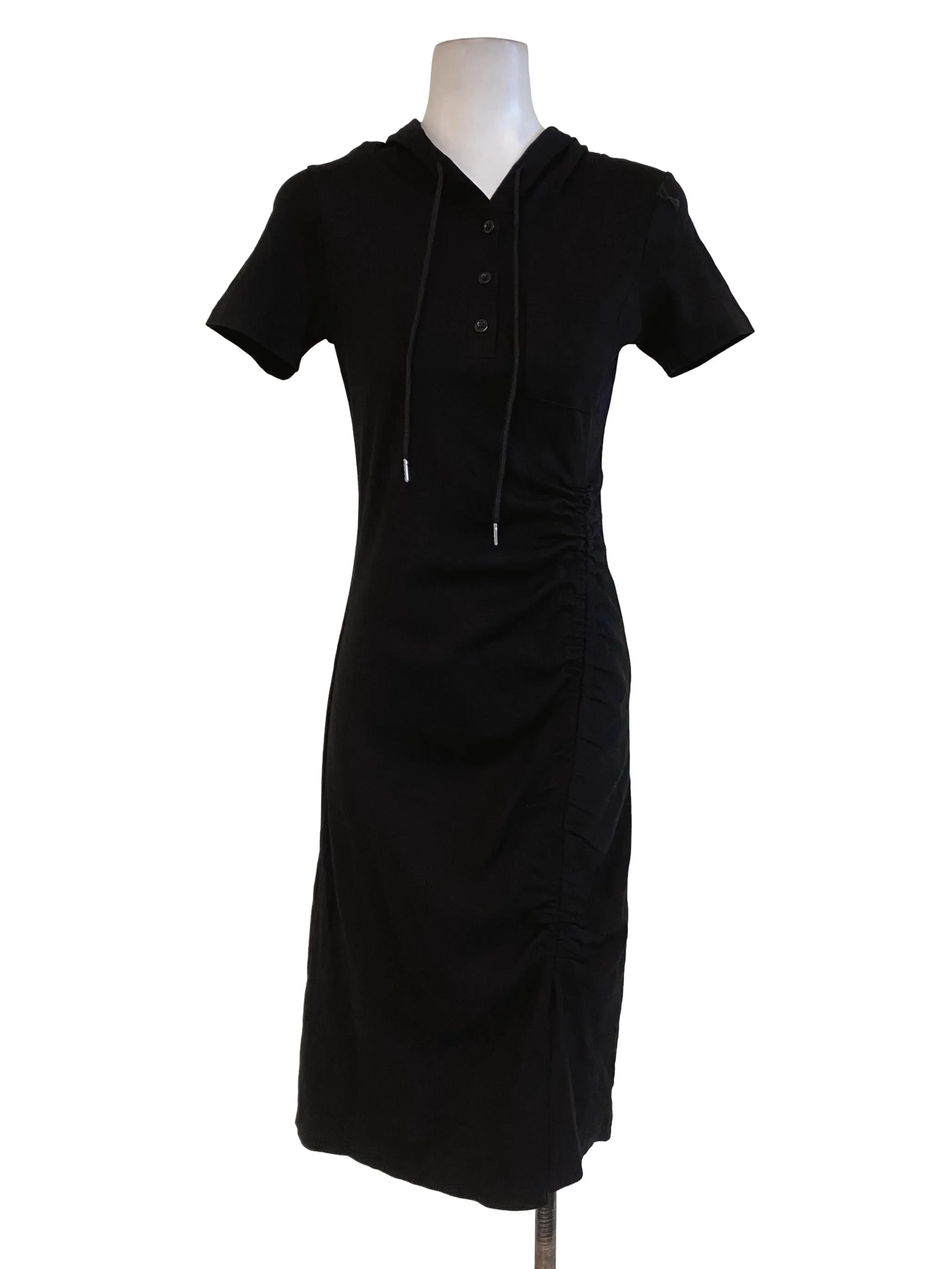 Black Slip Hood Dress