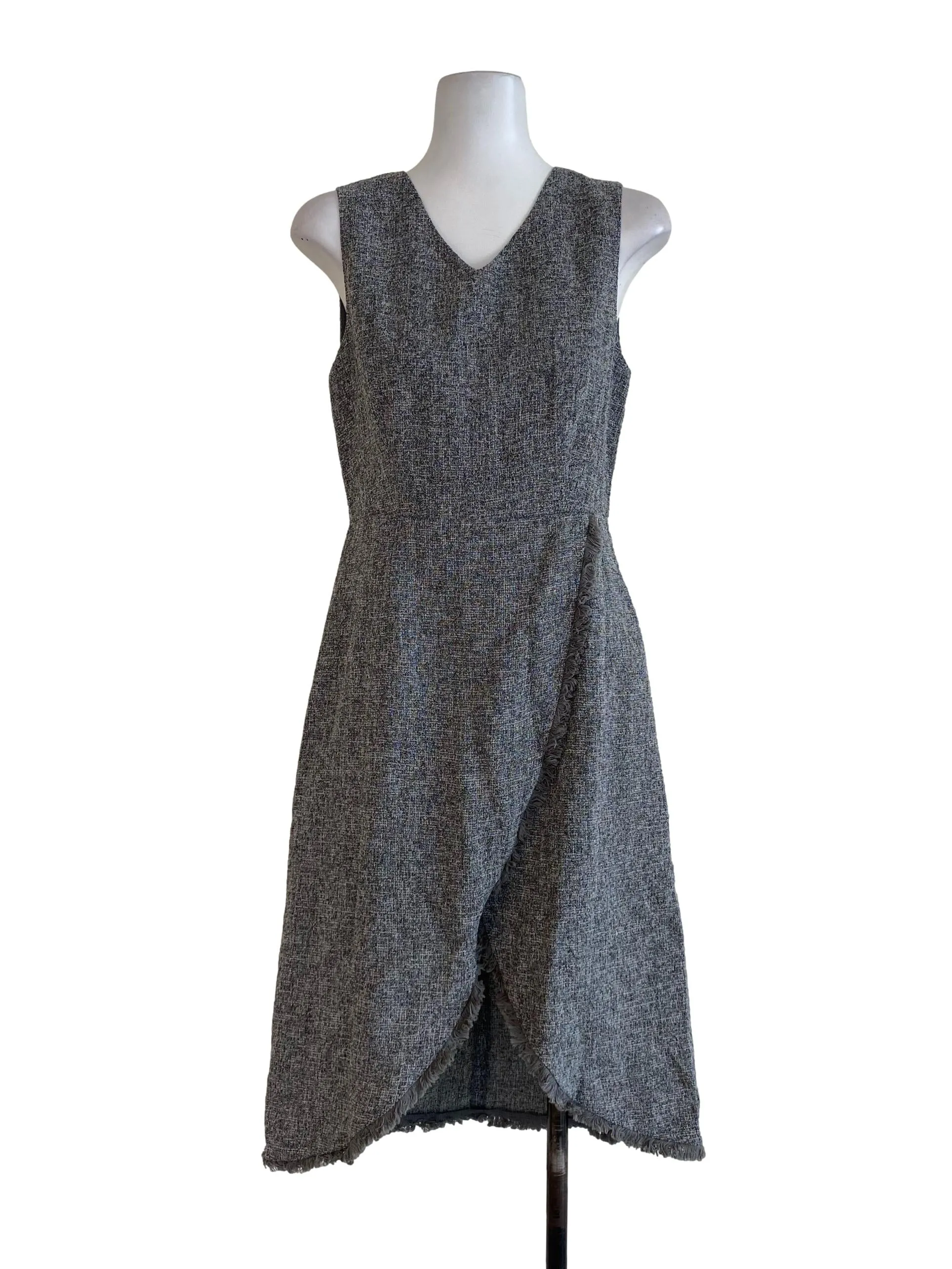 Black Twill Slip Dress