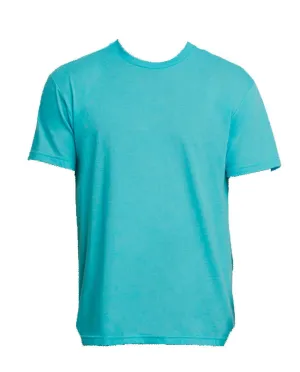 Bleached Fancy Turquoise Cow Tri-Blend Crew Tee