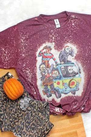 Bleached Halloween Gang Unisex Poly-Rich Blend Tee