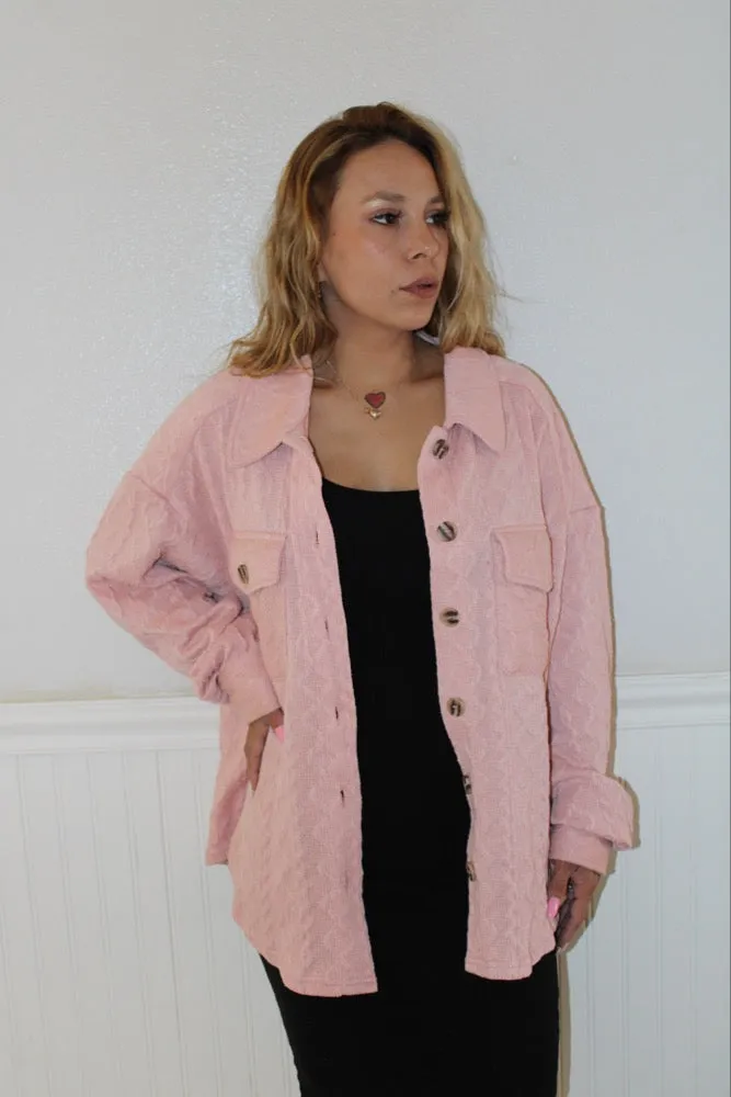 Blush Shacket