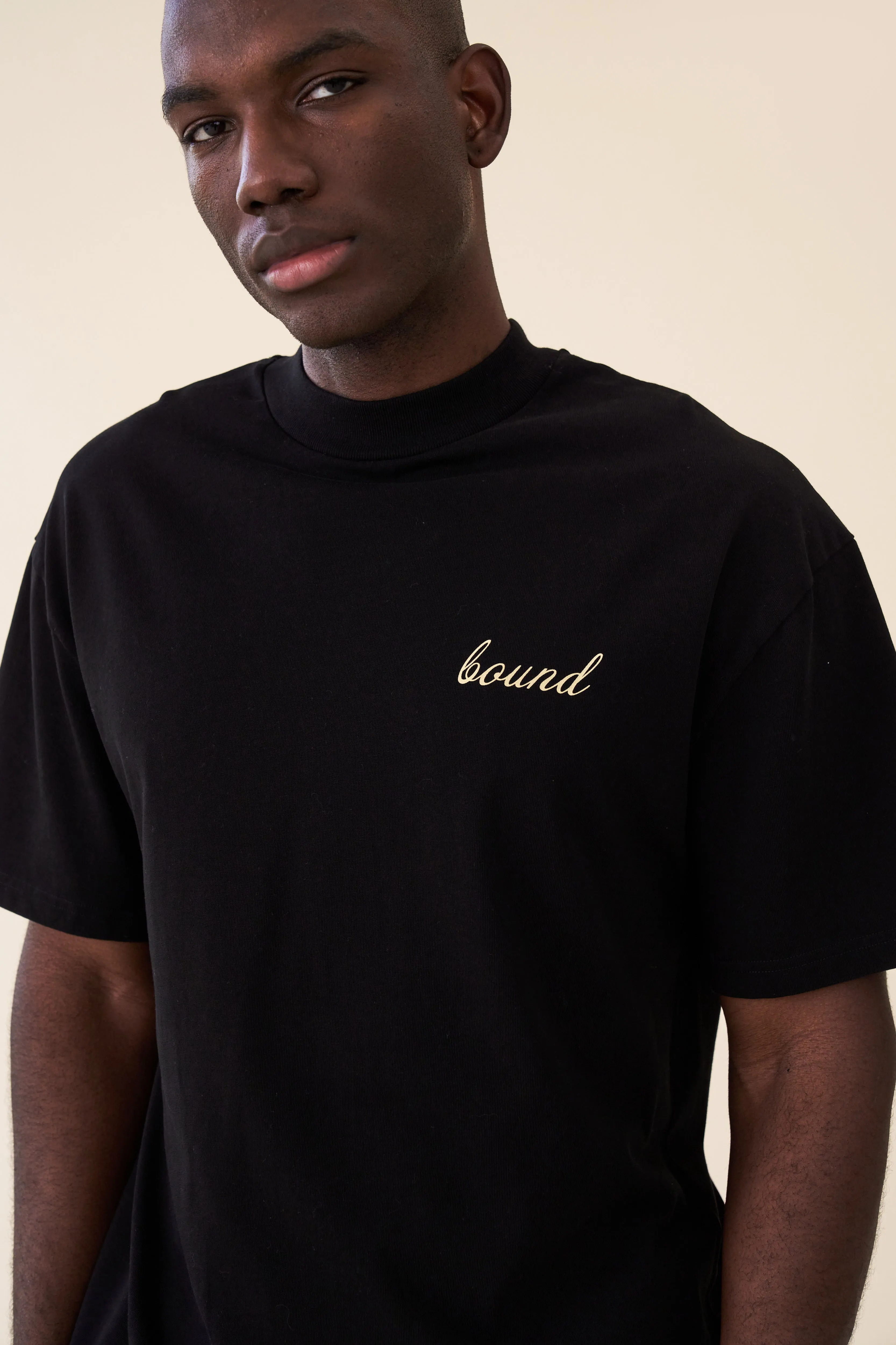 bound 'Porto Azulejos' Tee - Black