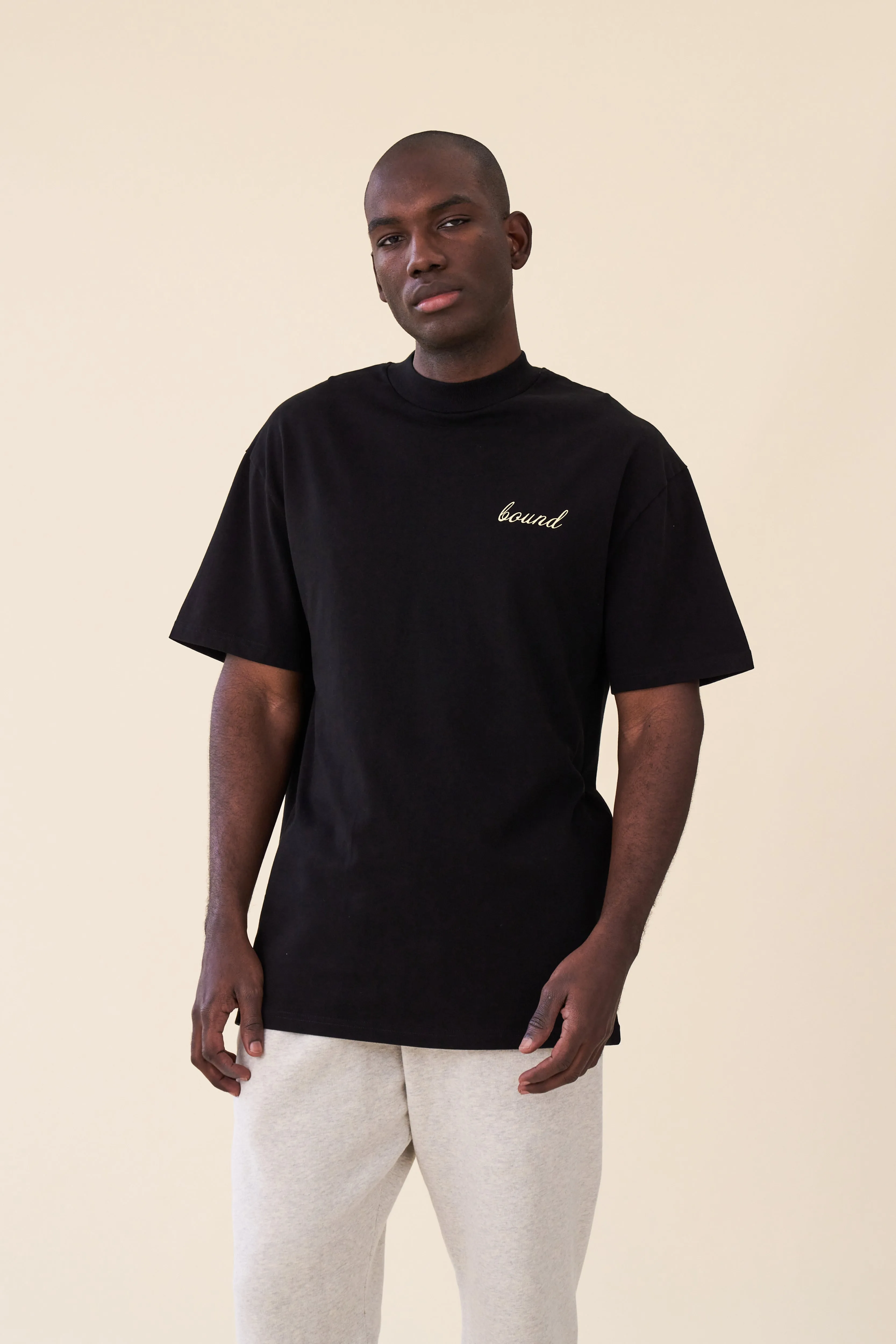 bound 'Porto Azulejos' Tee - Black
