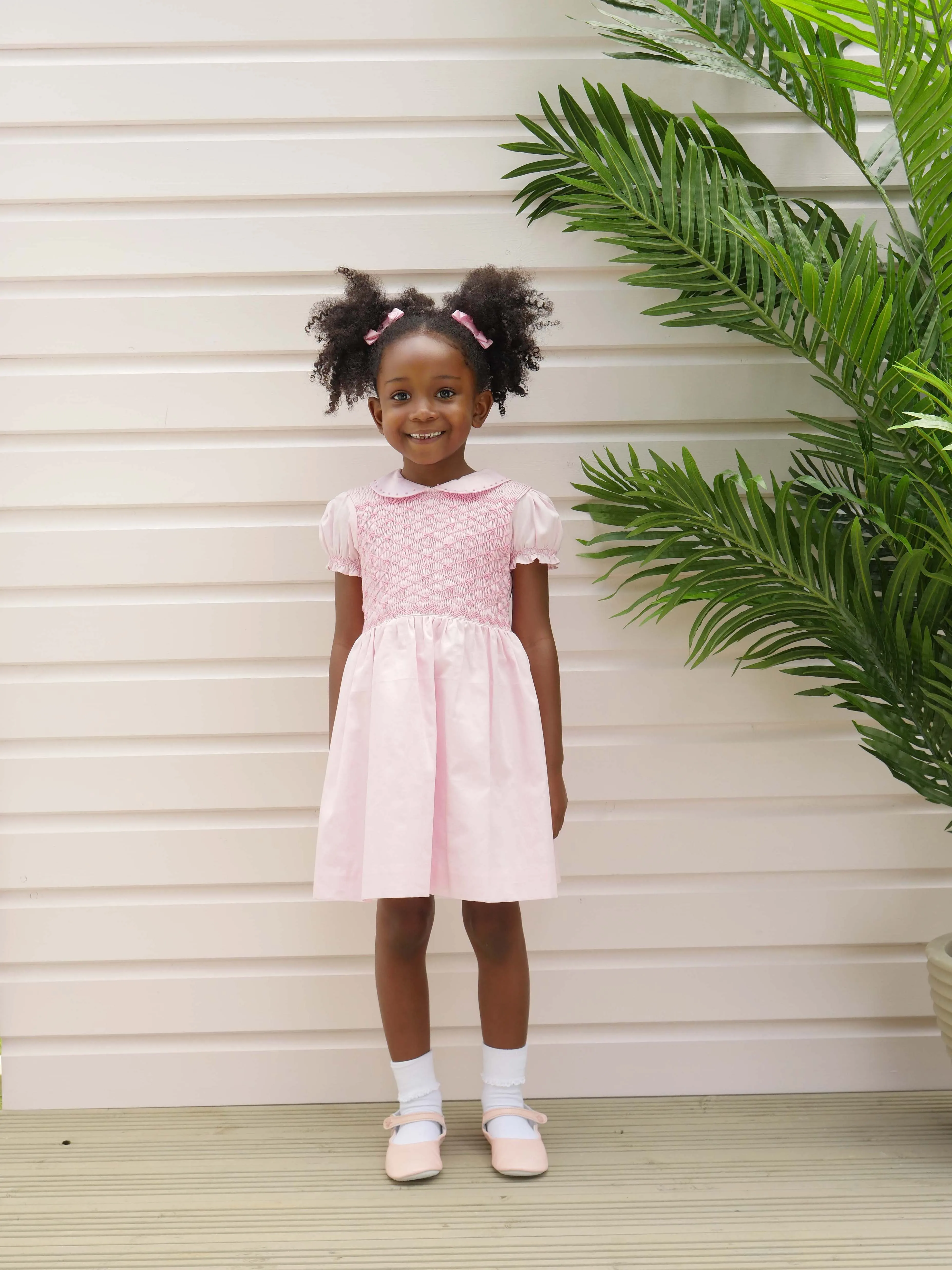 Bow Smocked Dress