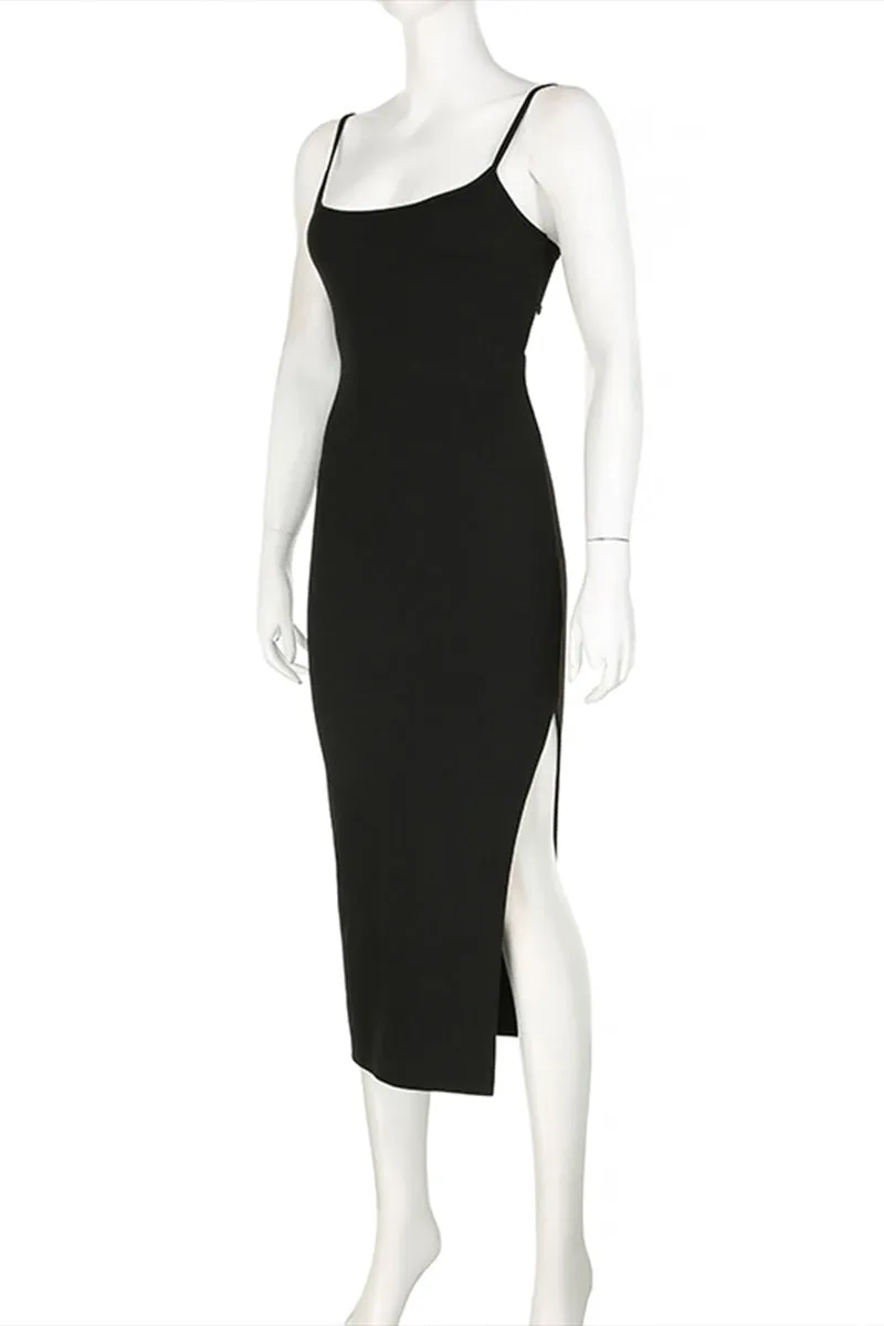 BQ3288 Slip Midi Dress