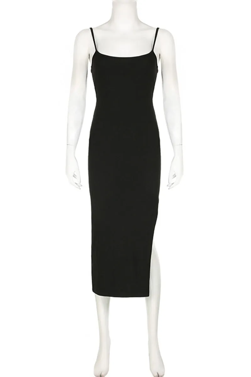 BQ3288 Slip Midi Dress