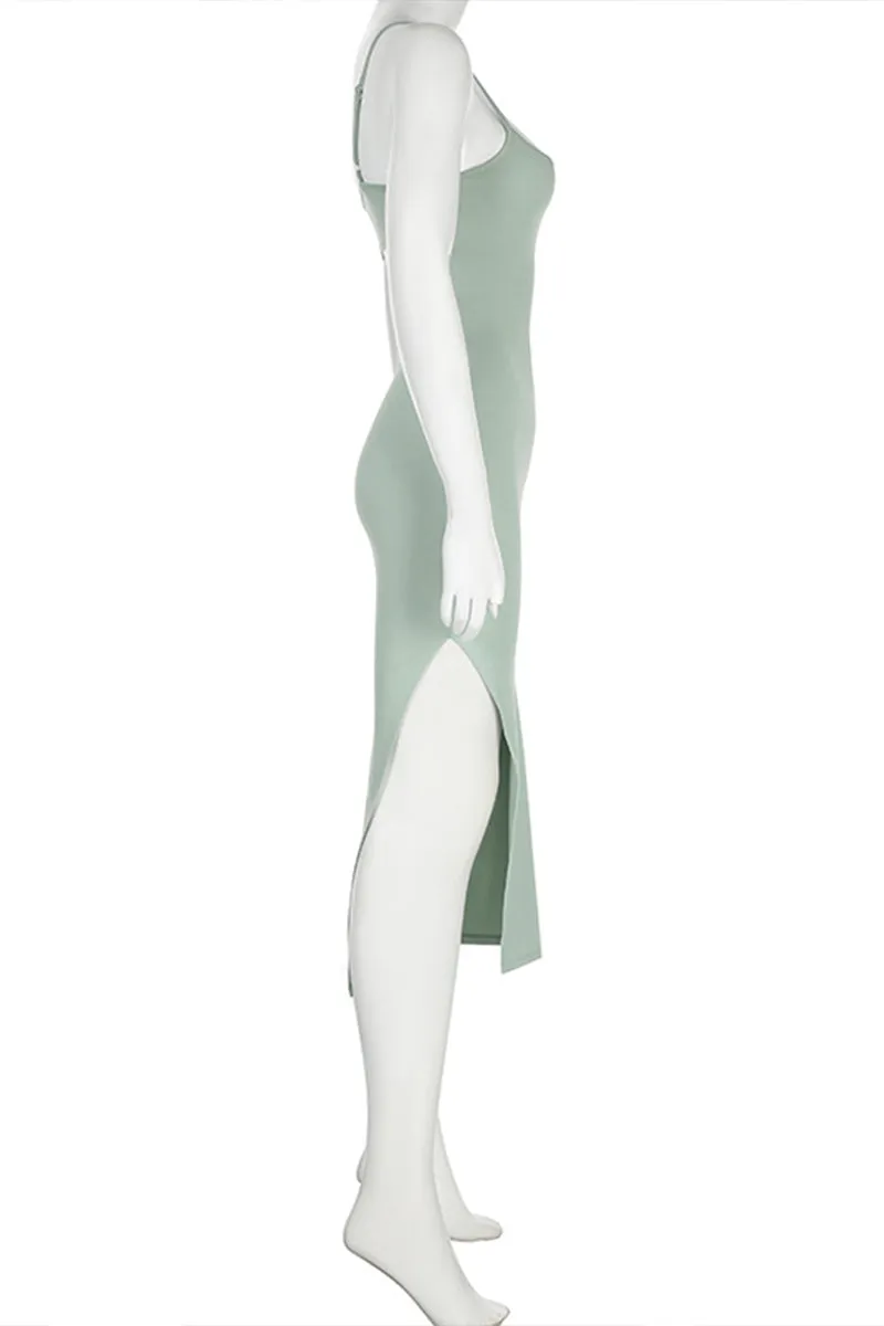 BQ3288 Slip Midi Dress