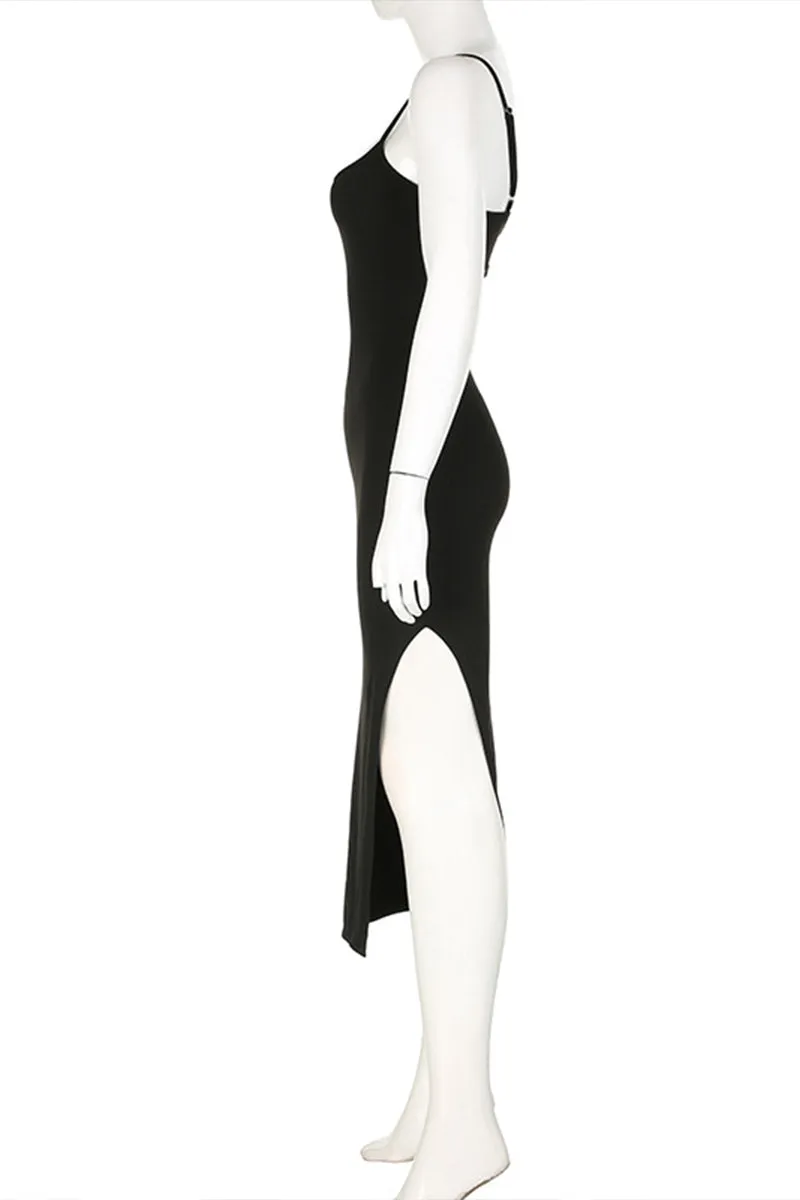 BQ3288 Slip Midi Dress