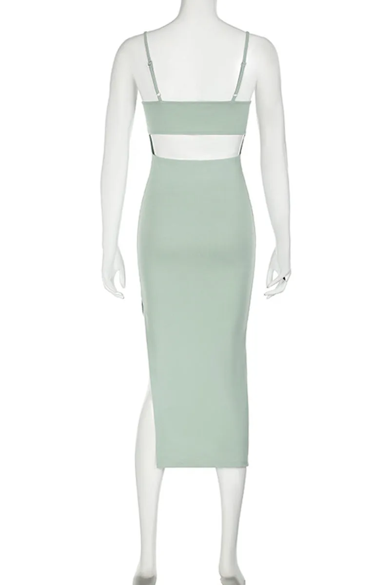 BQ3288 Slip Midi Dress