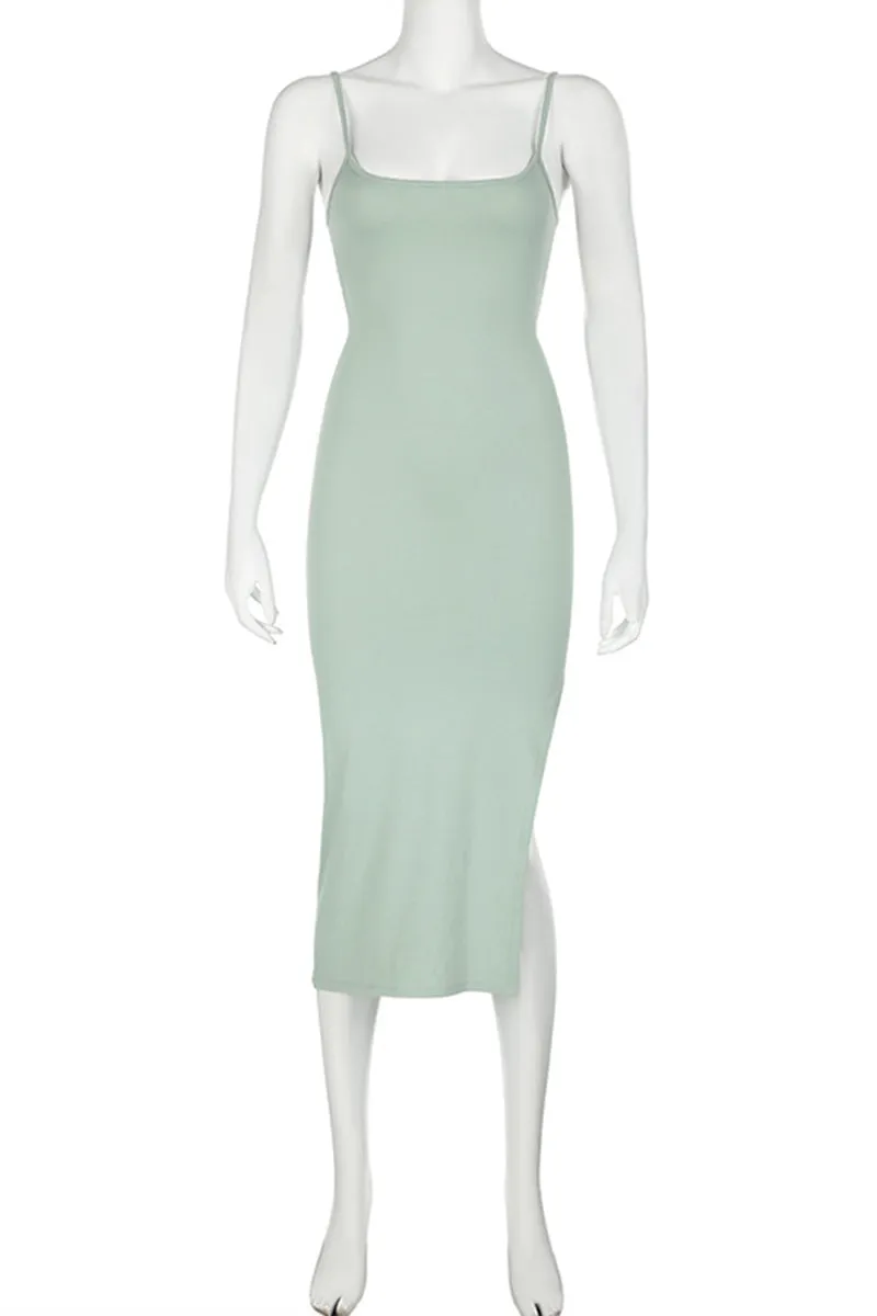 BQ3288 Slip Midi Dress