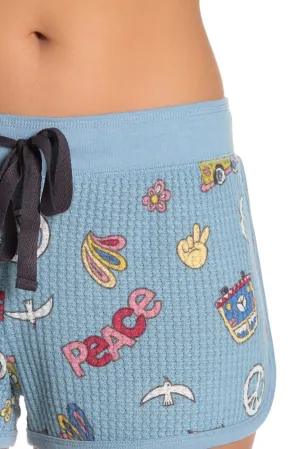 Brand new PJ Salvage women's Peace & Love Shorts, Sz S! Retails $46 