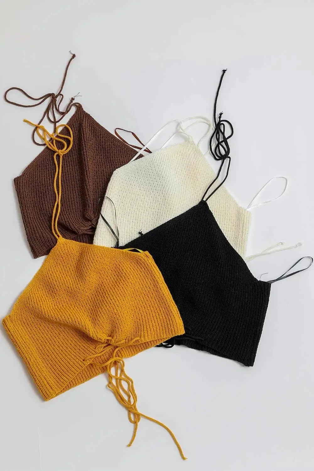 bridget lace up knit bralette