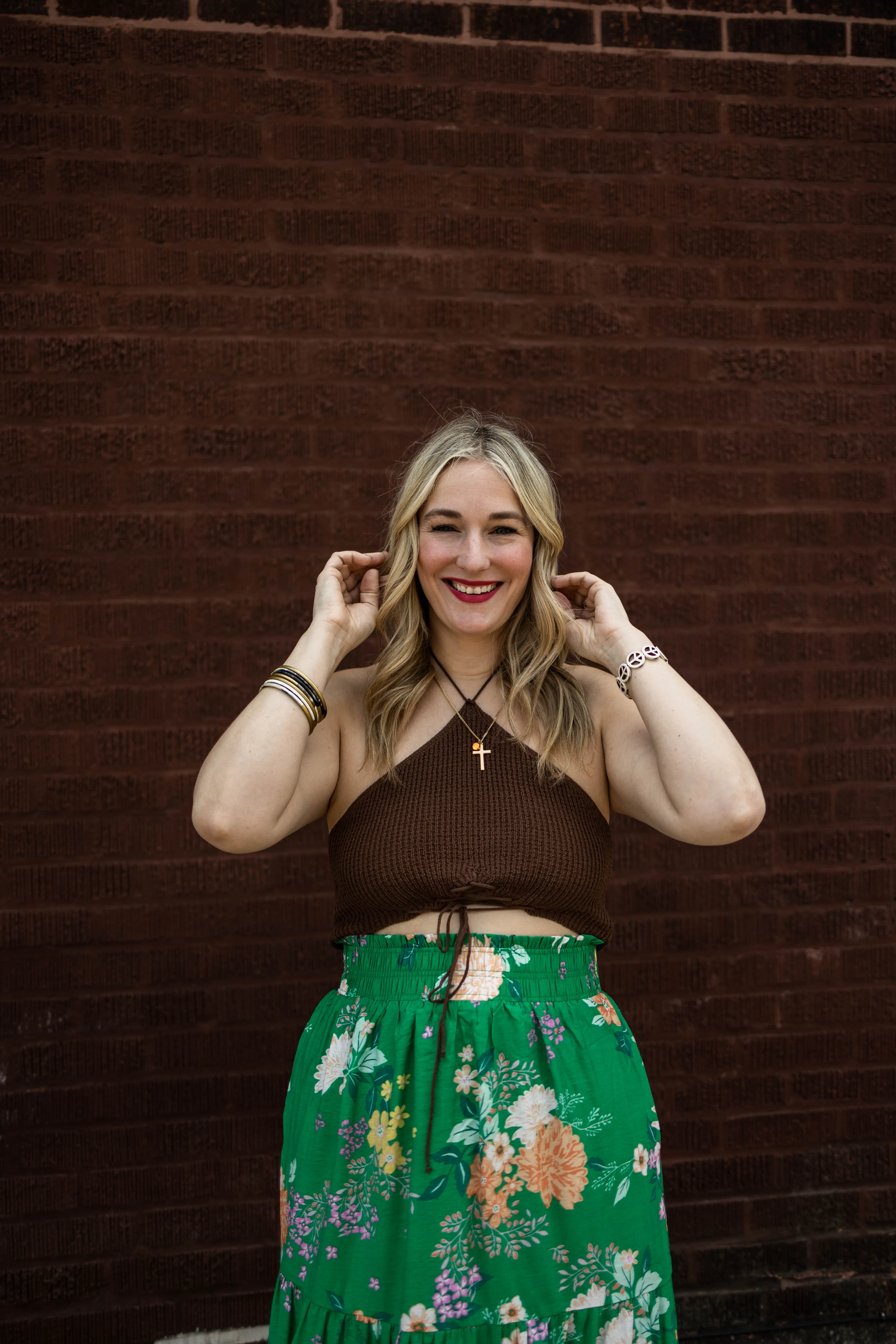 bridget lace up knit bralette