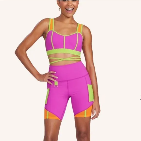 Brittany Allen x Peloton Cargo Biker Shorts