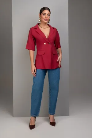 Calca Barrel Jeans Presponto Ocre Jeans Frysaide