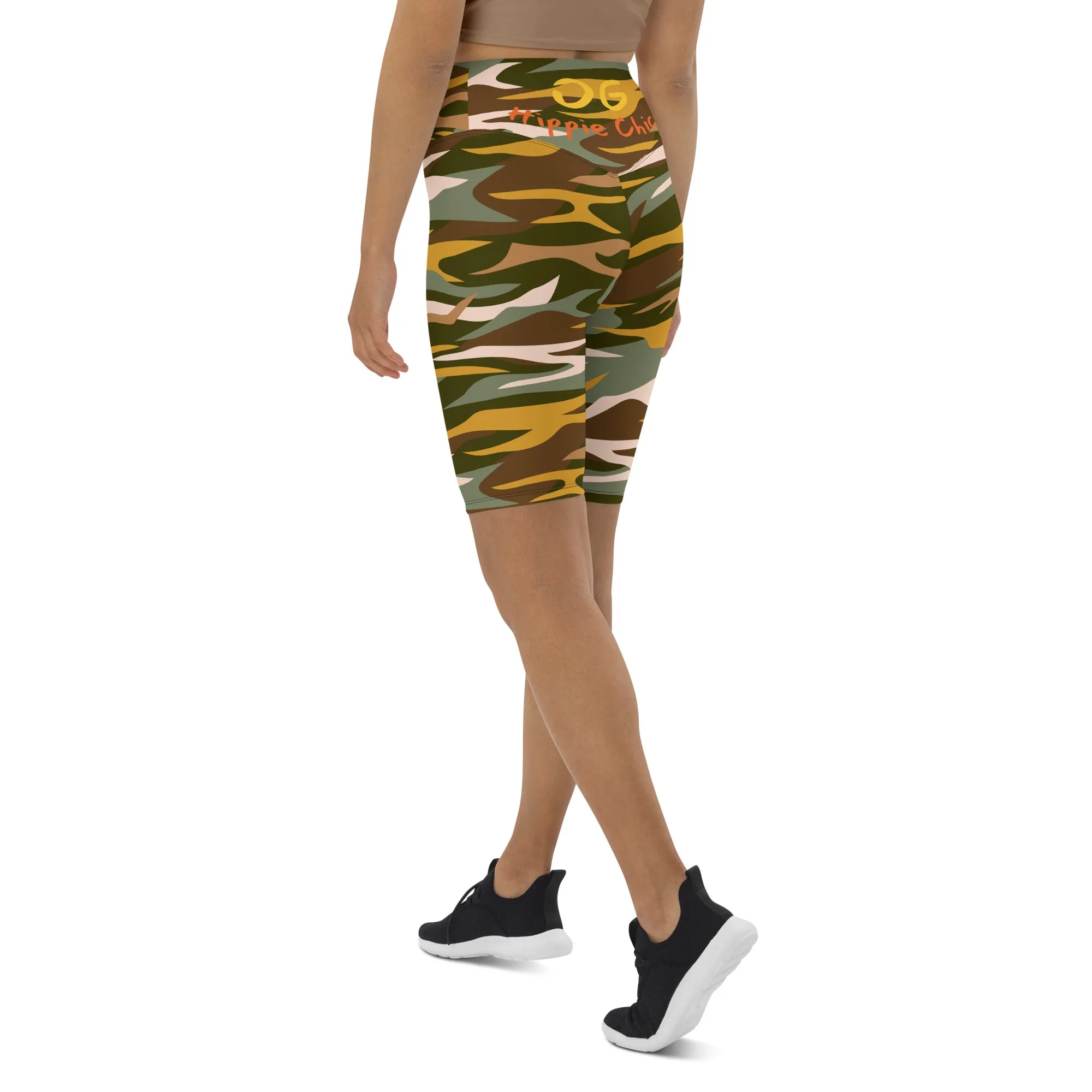 Camo Rays Biker Shorts