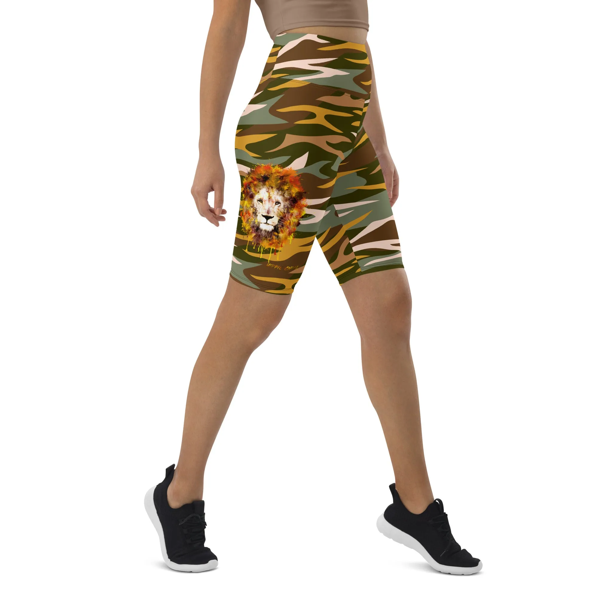 Camo Rays Biker Shorts
