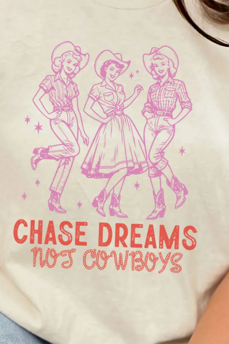 Chase Dreams Not Cowboys Softstyle Adult T-Shirt
