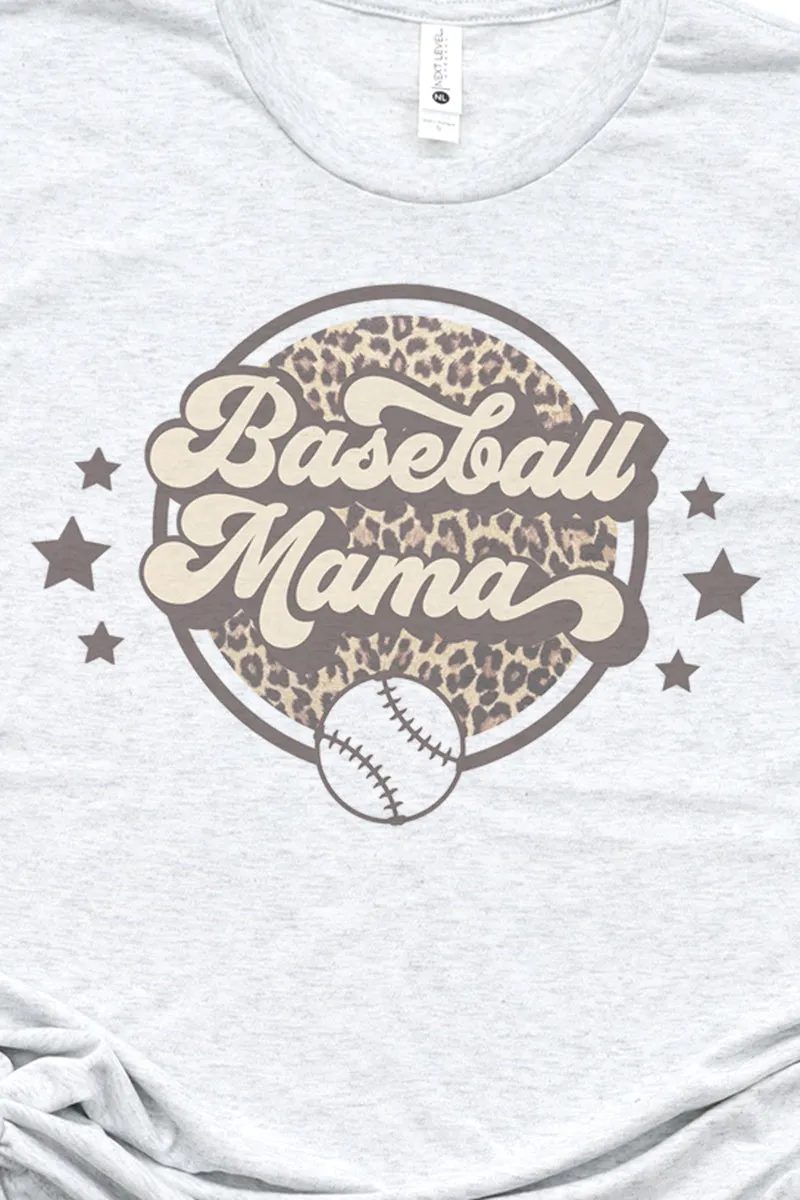 Cheetah Stars Baseball Mama Tri-Blend Crew Tee