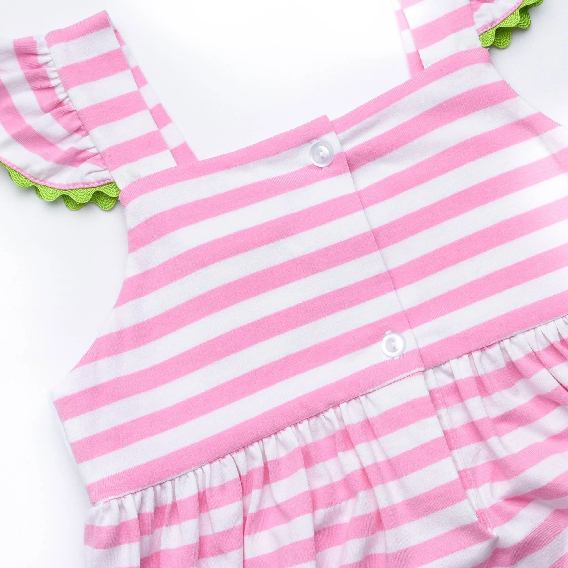 Chomp! Chomp! Smocked Dress, Pink