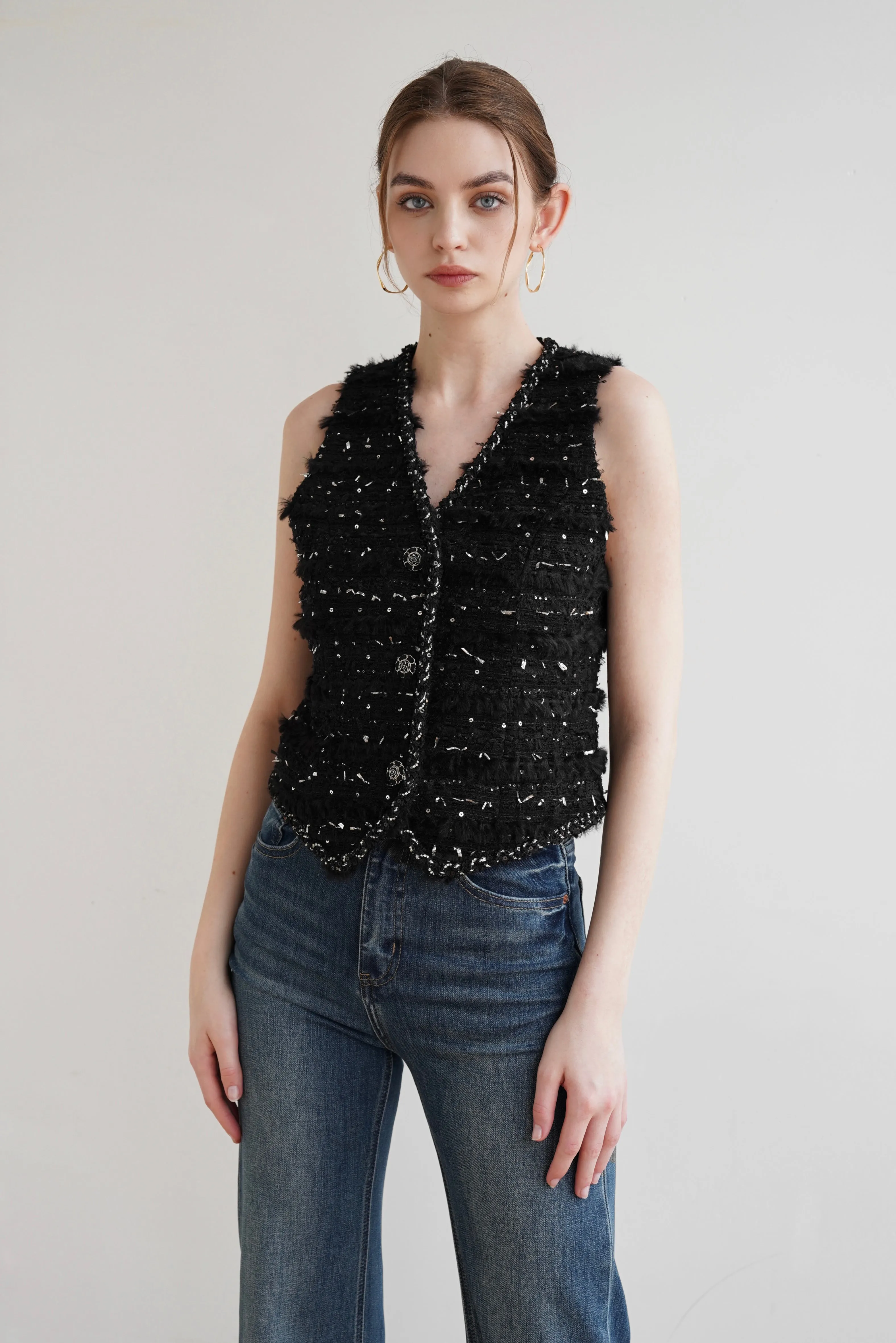 Colette Tweed Vest