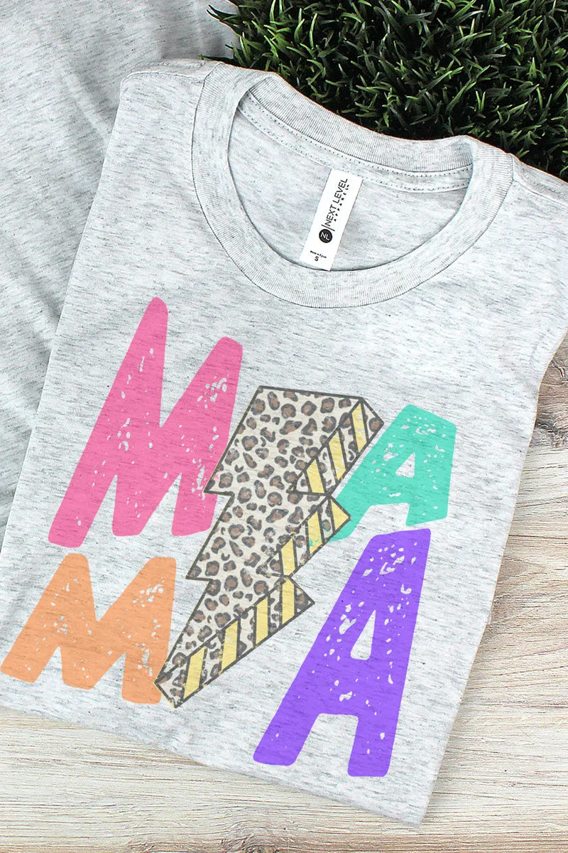 Colorblock Lightning Mama Tri-Blend Crew Tee