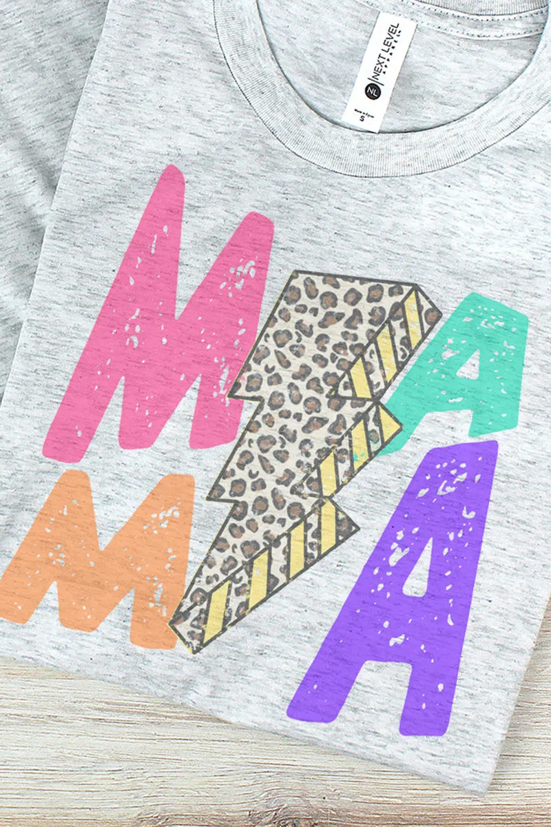 Colorblock Lightning Mama Tri-Blend Crew Tee