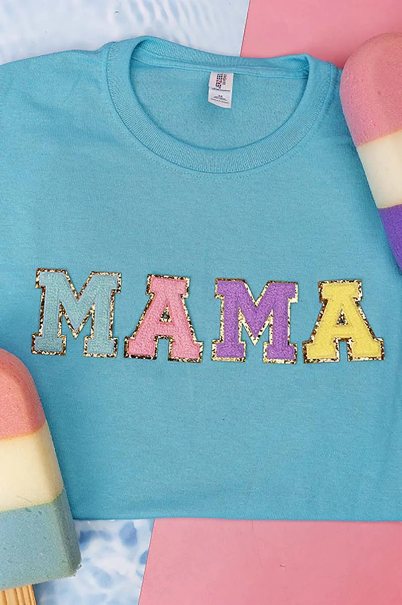 Colorful Mama Chenille Patch Dri-Power 50/50 Tee