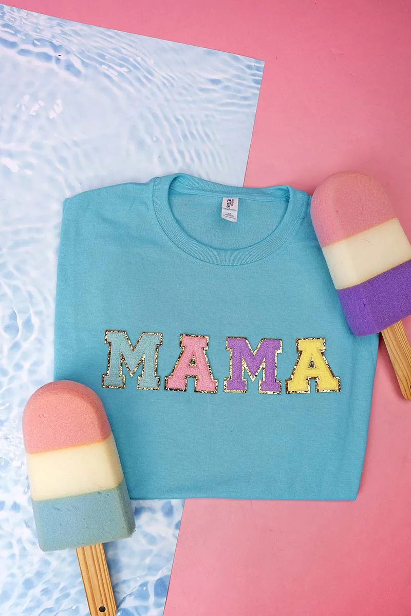 Colorful Mama Chenille Patch Dri-Power 50/50 Tee