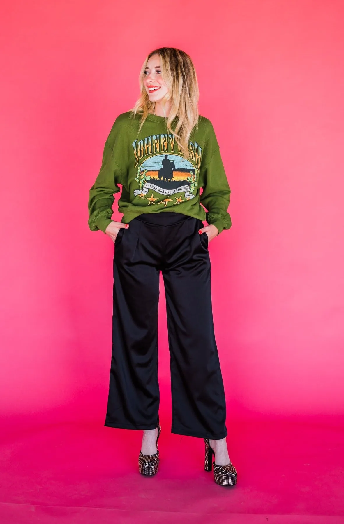 Come Home With Me Satin Trousers