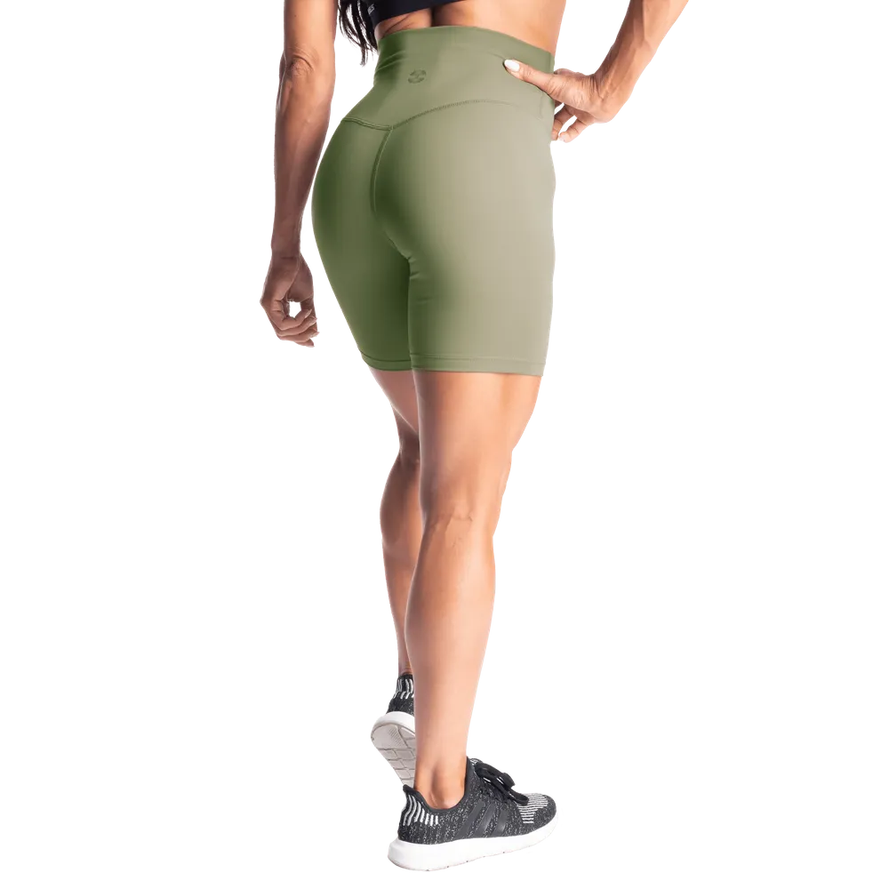 Core Biker Shorts, Washed Green