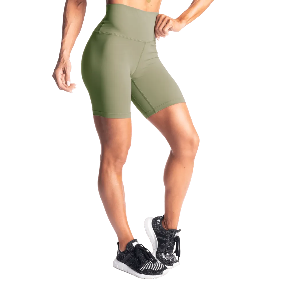 Core Biker Shorts, Washed Green