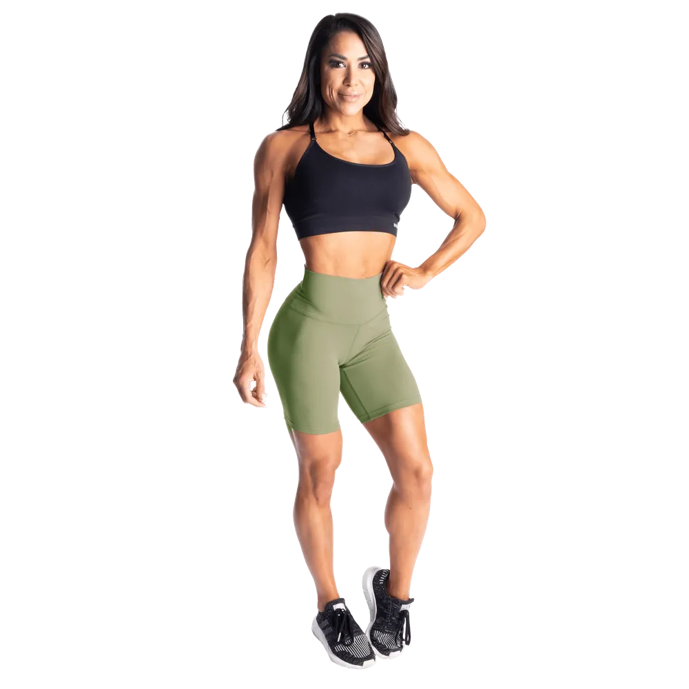 Core Biker Shorts, Washed Green