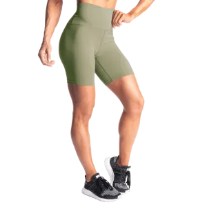 Core Biker Shorts, Washed Green