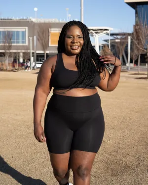 Core High Waisted Shorts - Oynx