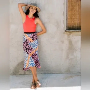 Corey Lynn Calter Bias Midi Slip Skirt SzXL