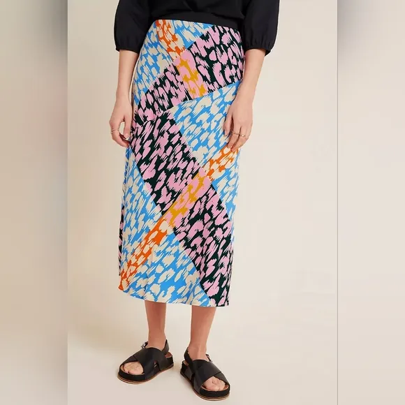 Corey Lynn Calter Bias Midi Slip Skirt SzXL
