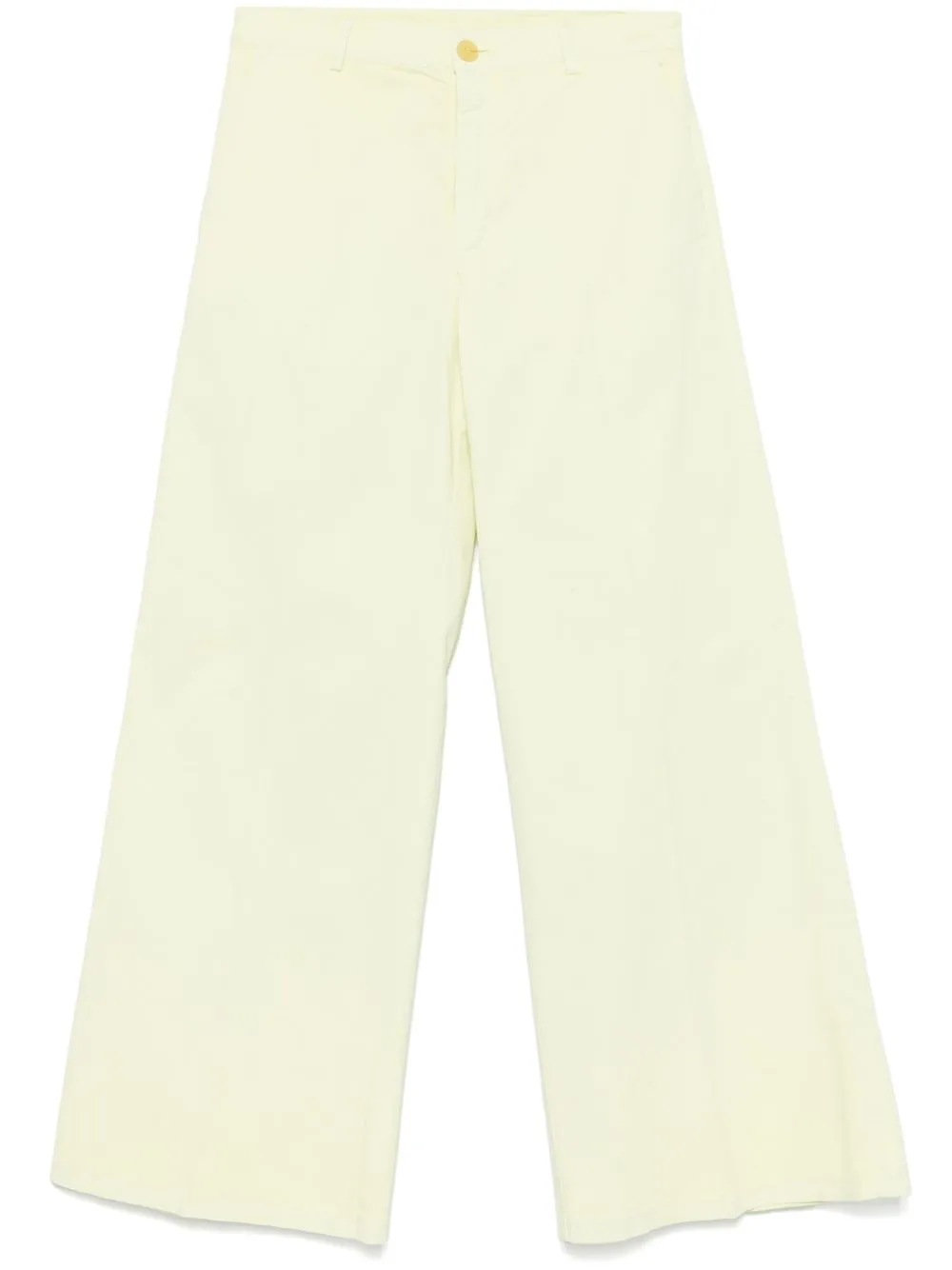 Cotton wide-leg trousers