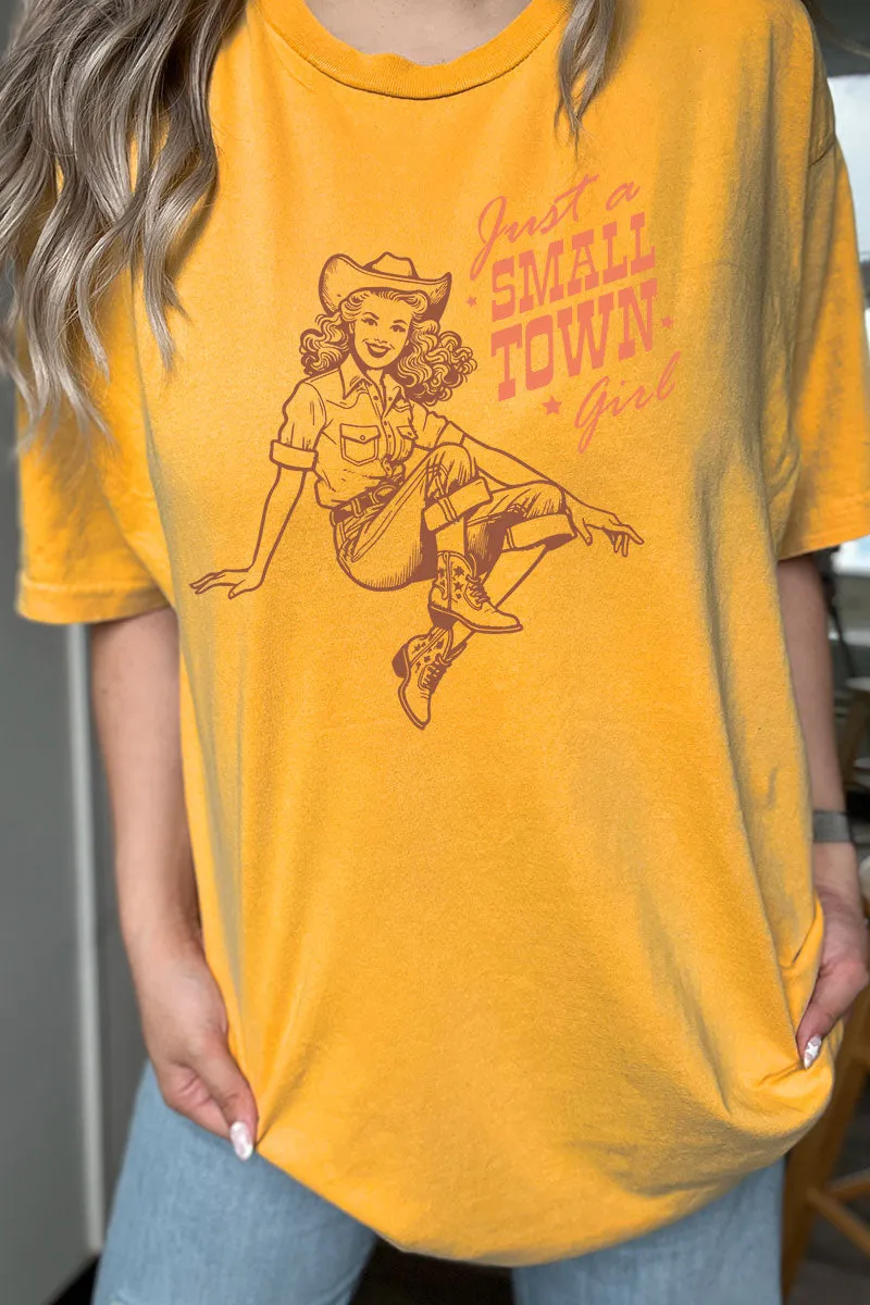 Cowgirl Just A Small Town Girl Softstyle Adult T-Shirt