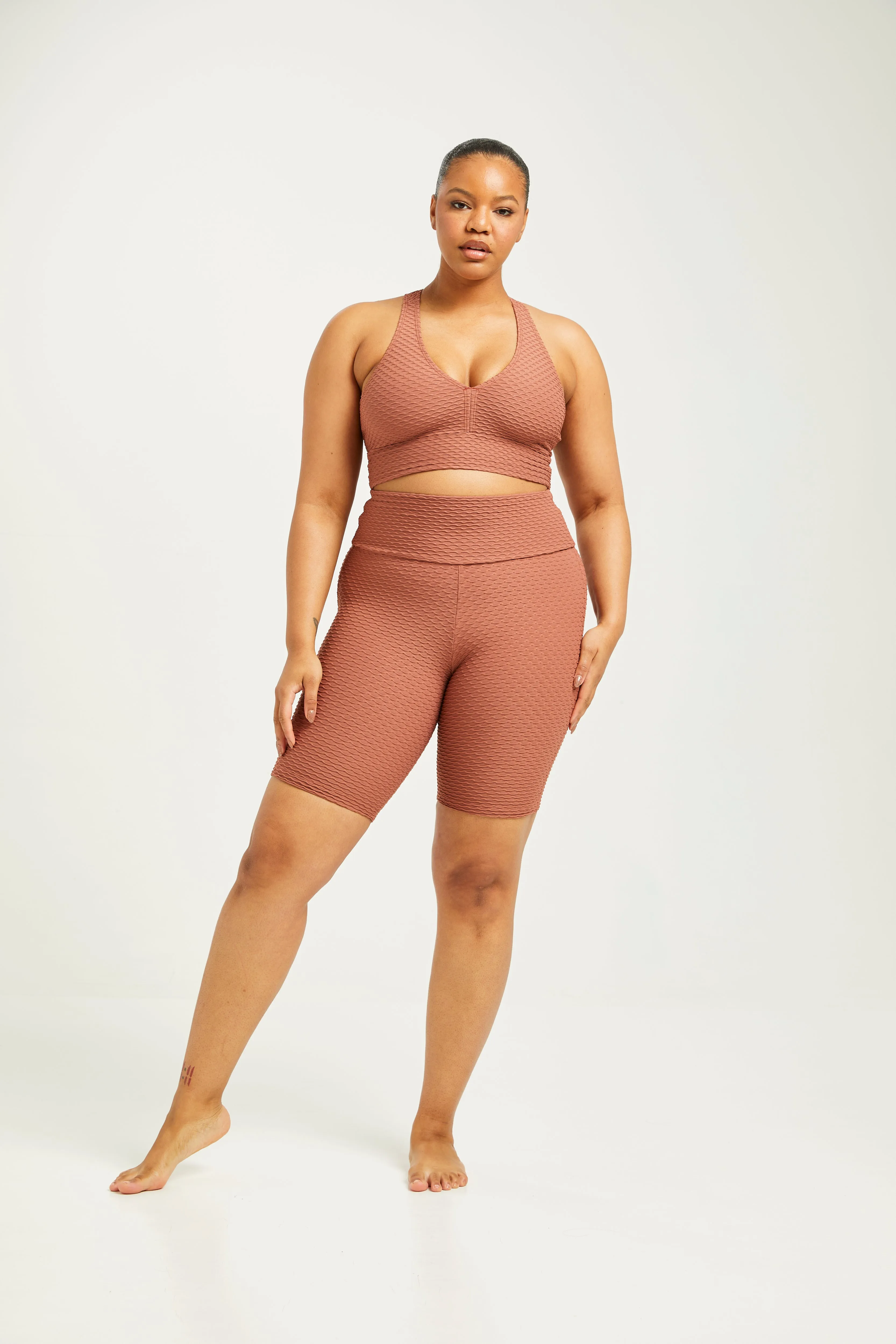 Croco Skin Shorts Cinnamon (FINAL SALE)