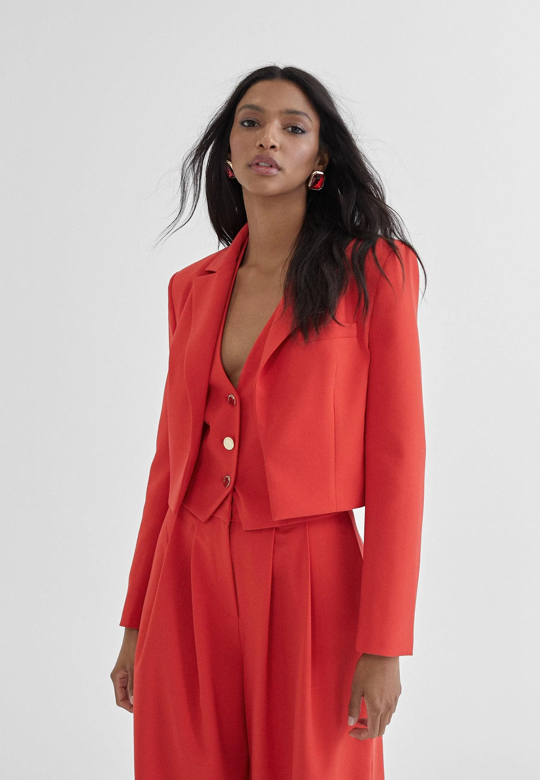 Cropped blazer