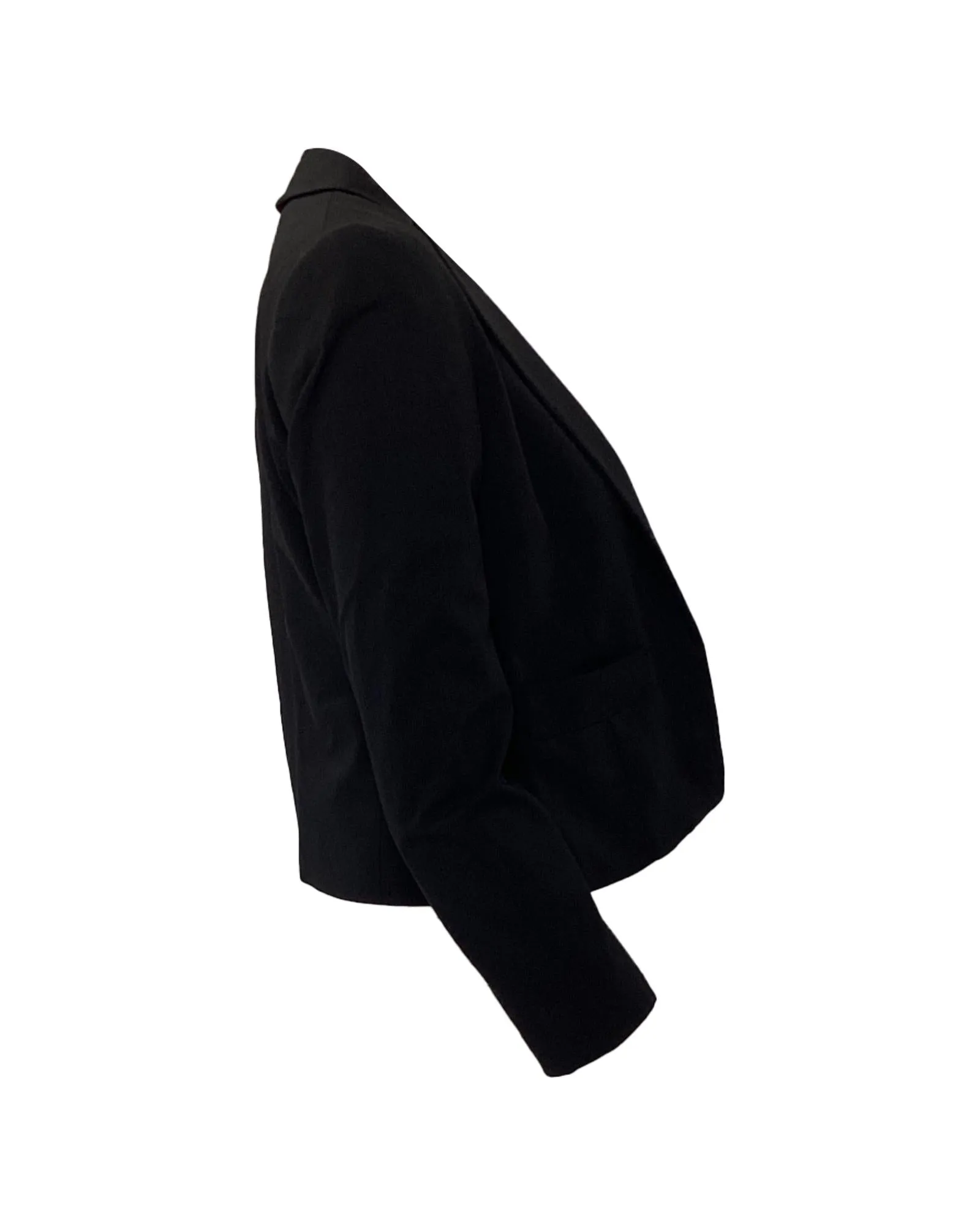Cropped Notch Collar Blazer