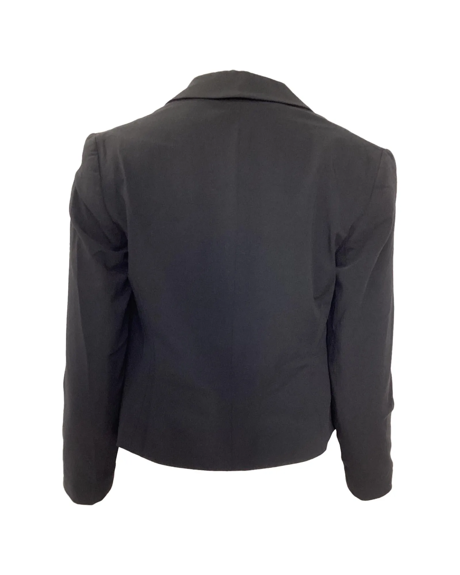 Cropped Notch Collar Blazer