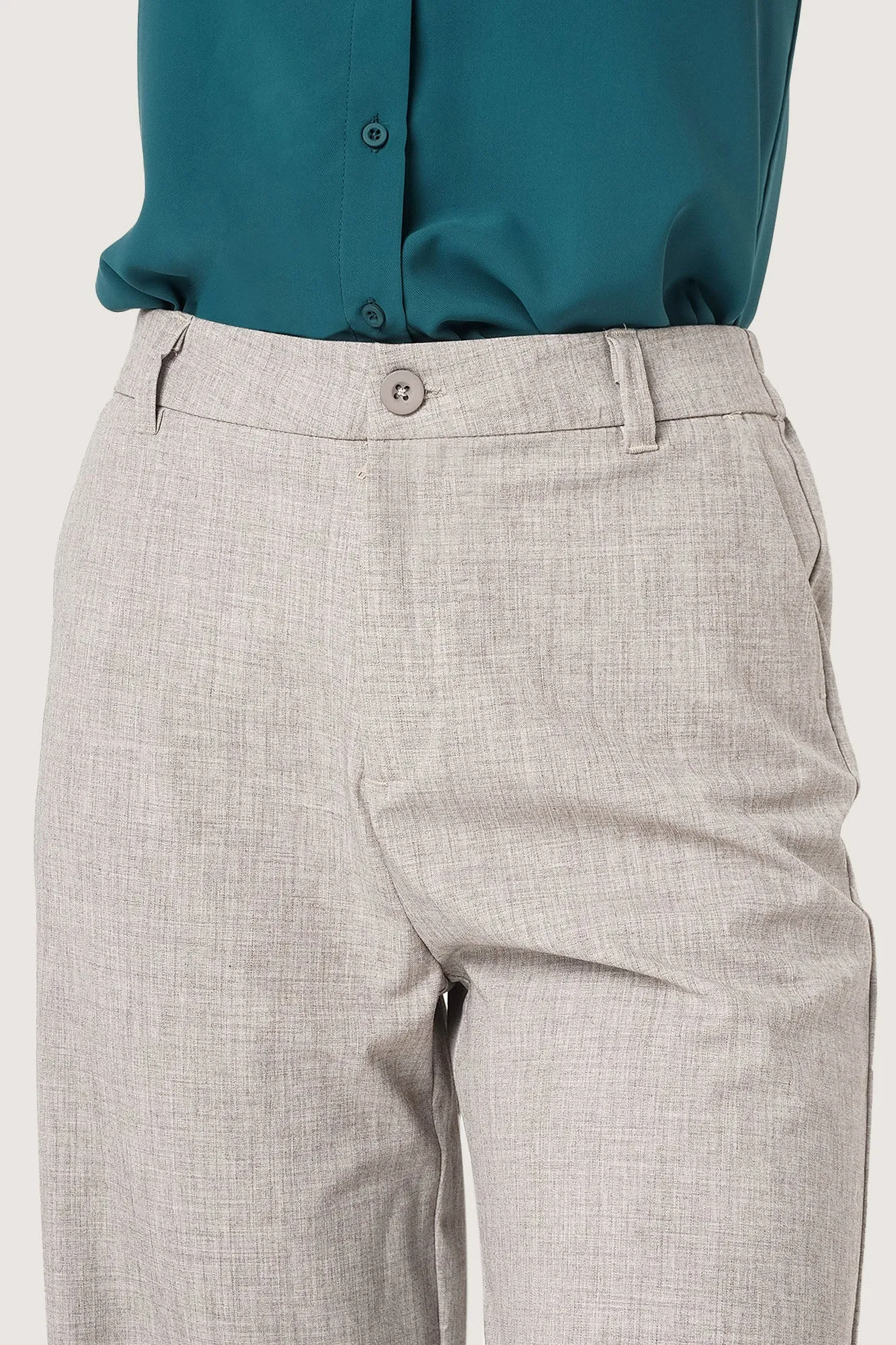 Cropped Wide Leg Trousers